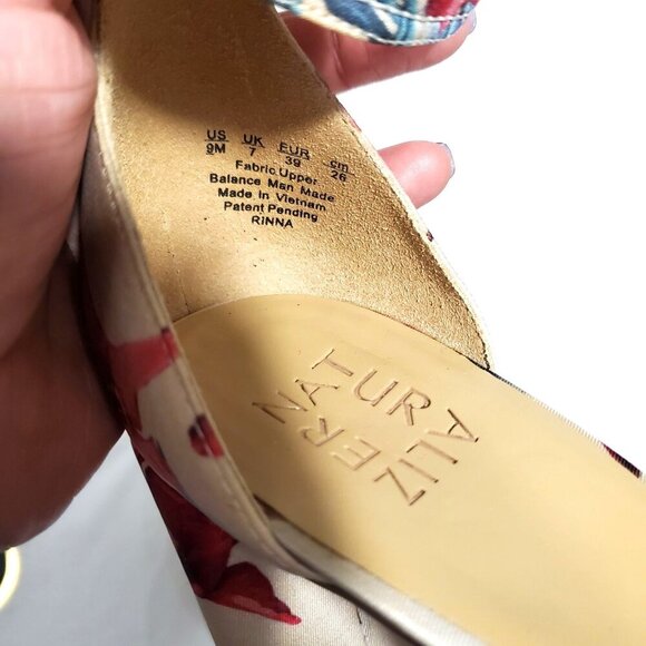 Naturalizer Rinna High Heeled Floral Ankle Wrap with Buckle Women's Shoe Size 9M - Picture 8 of 10